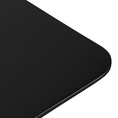 eettafel, tafel, zwarte eettafel, rechthoekige eettafel, houten eettafel, rechthoekige eettafel van zwart mangohout, eettafel Sofia, eettafel mangohout, zwarte eettafel, detail