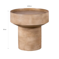 Set van 2 ronde salontafels van mat bruin mangohout met metalen poten. Stijlvol, duurzaam en handgemaakt. ✓ Gratis verzending & retour bij HomeLiving.nl.