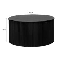 tafelset in zwart, set, salontafel, bijzettafel, beide tafels, tafels,