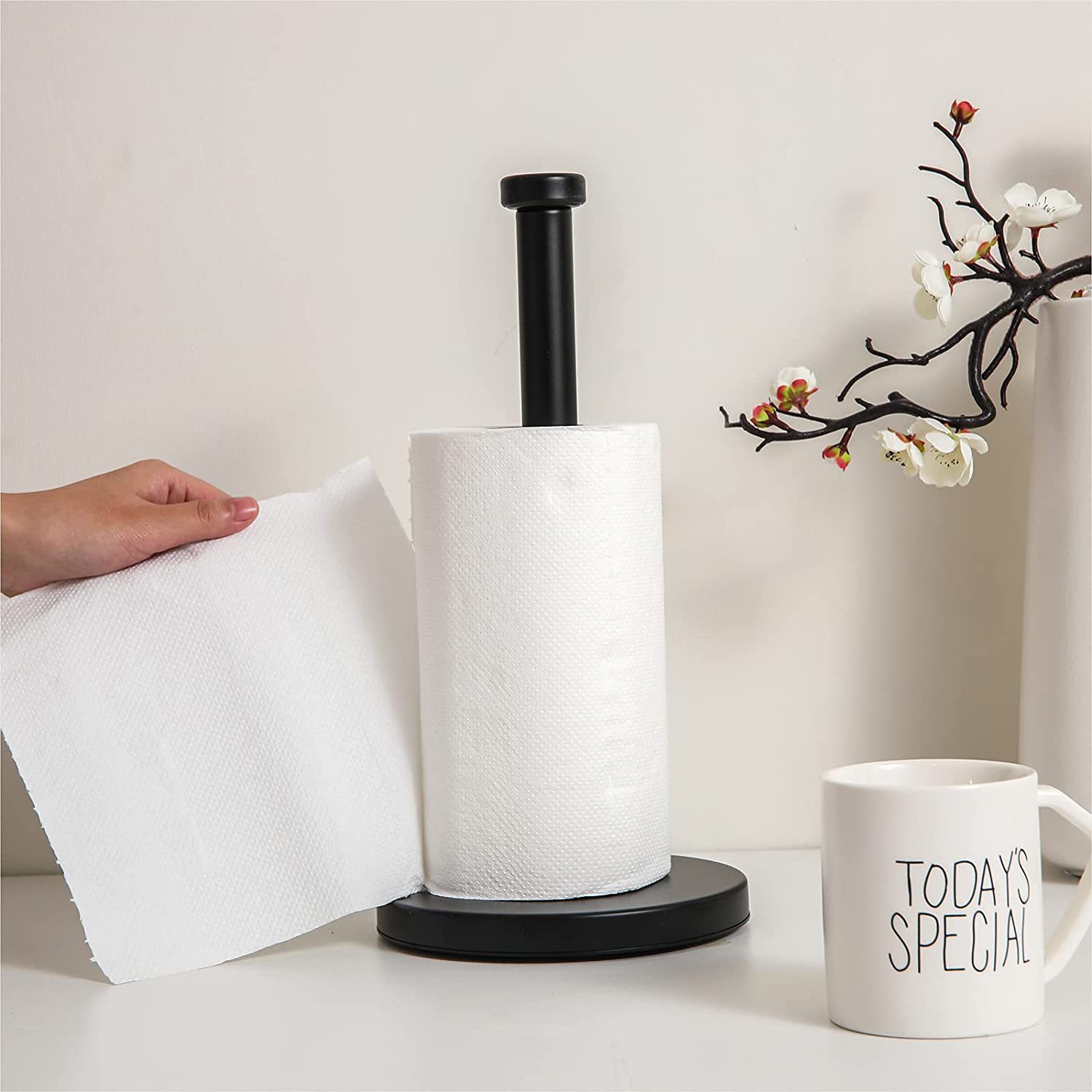 Zwarte reserverolhouder bij homeliving