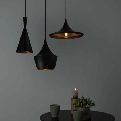 QUVIO Hanglamp Scandinavisch – Minimalistisch – Houten kop – D 27 cm – Wit