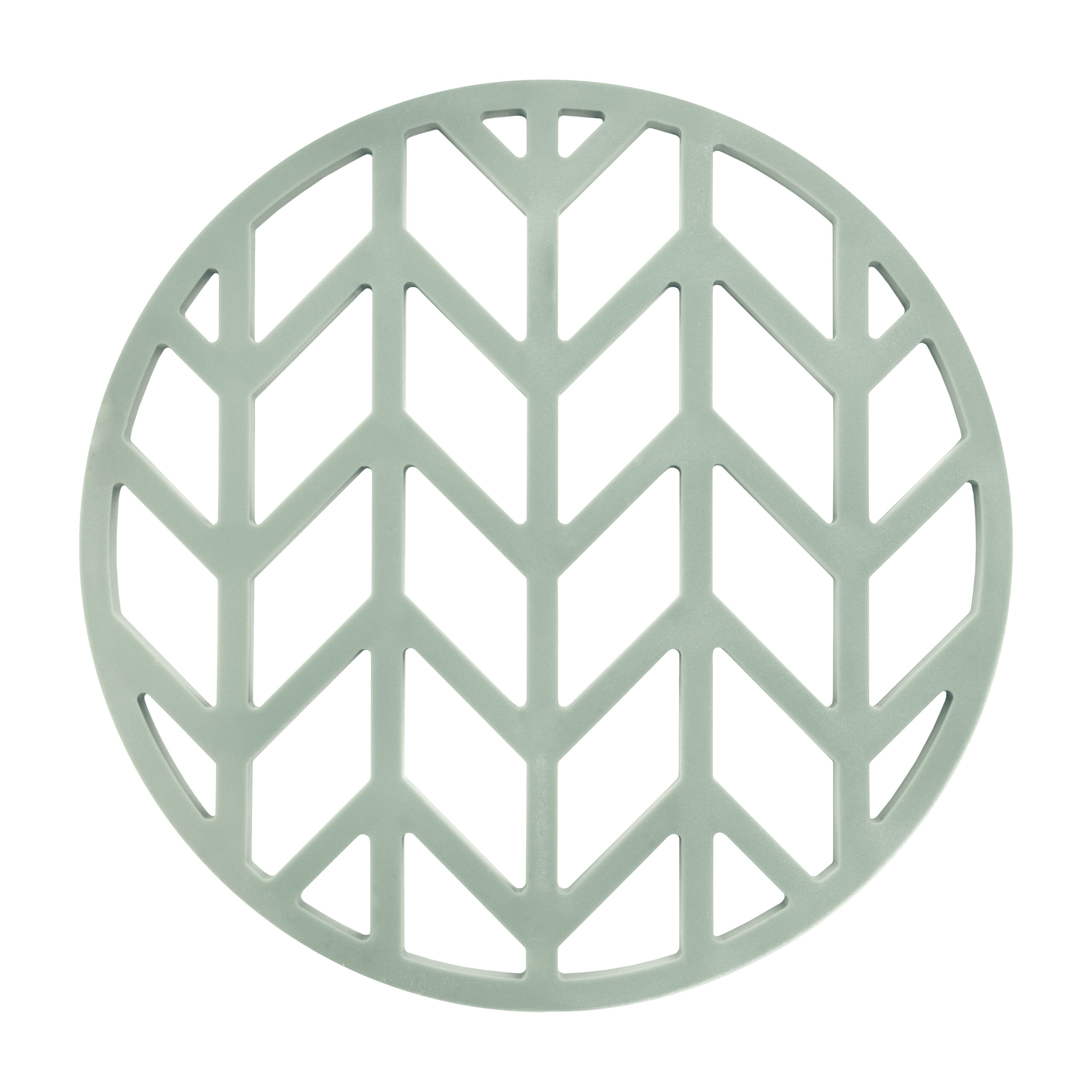 Krumble Pannenonderzetter - Pijlen - Silicoon - Diameter 14 cm - Lichtblauw