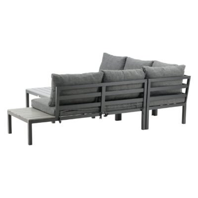 aluminium hoek loungeset donkergrijs afbeelding 3