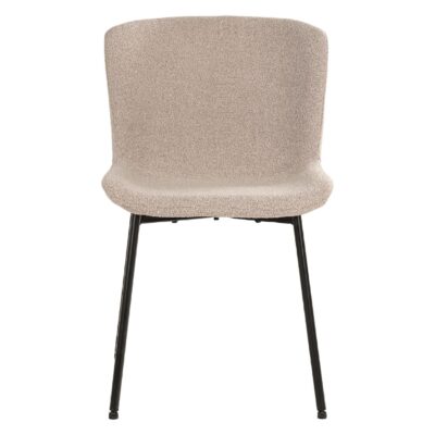 Lano beige bouclé eetkamerstoelen set van 2 afbeelding 2