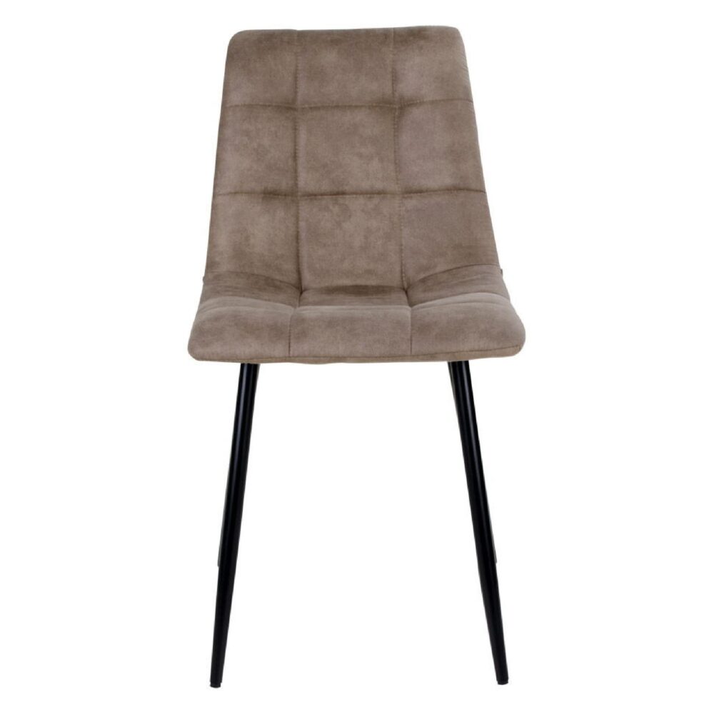 lichtbruine microvezel eetkamerstoelen Luka afbeelding 2