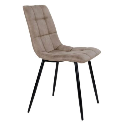 lichtbruine microvezel eetkamerstoelen Luka afbeelding 3