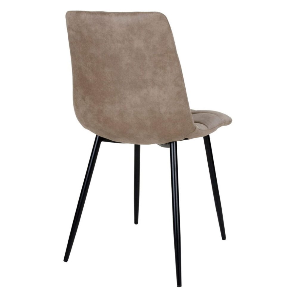 lichtbruine microvezel eetkamerstoelen Luka afbeelding 4