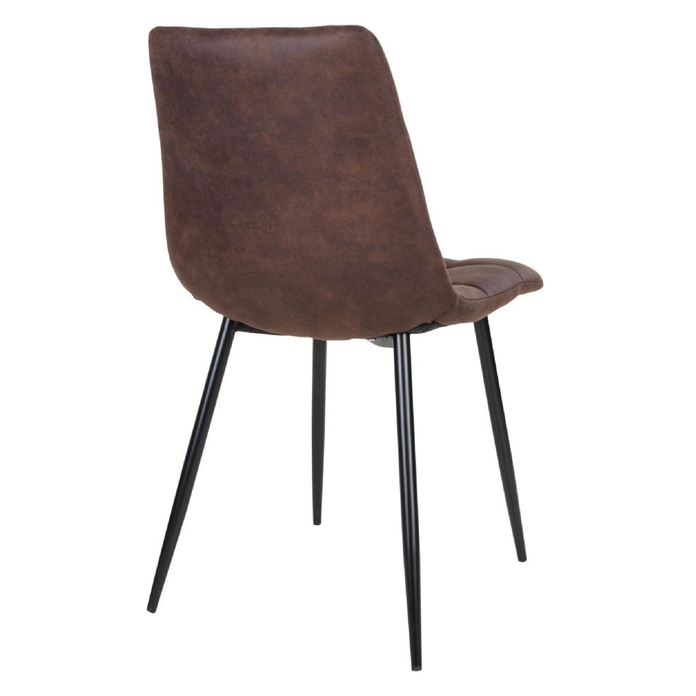 donkerbruine eetkamerstoel Luka set van 2 afbeelding 4