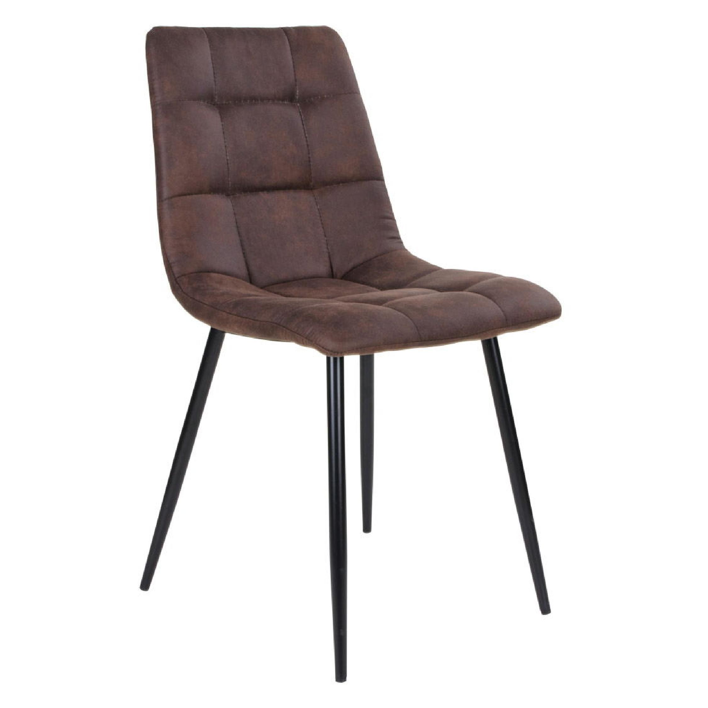 donkerbruine eetkamerstoel Luka set van 2 afbeelding 1