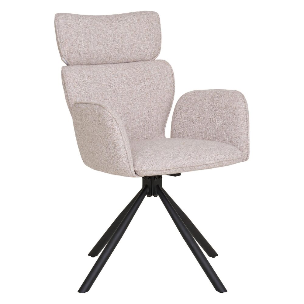 draaibare lichtgrijze eetkamerstoelen set van 2 afbeelding 1