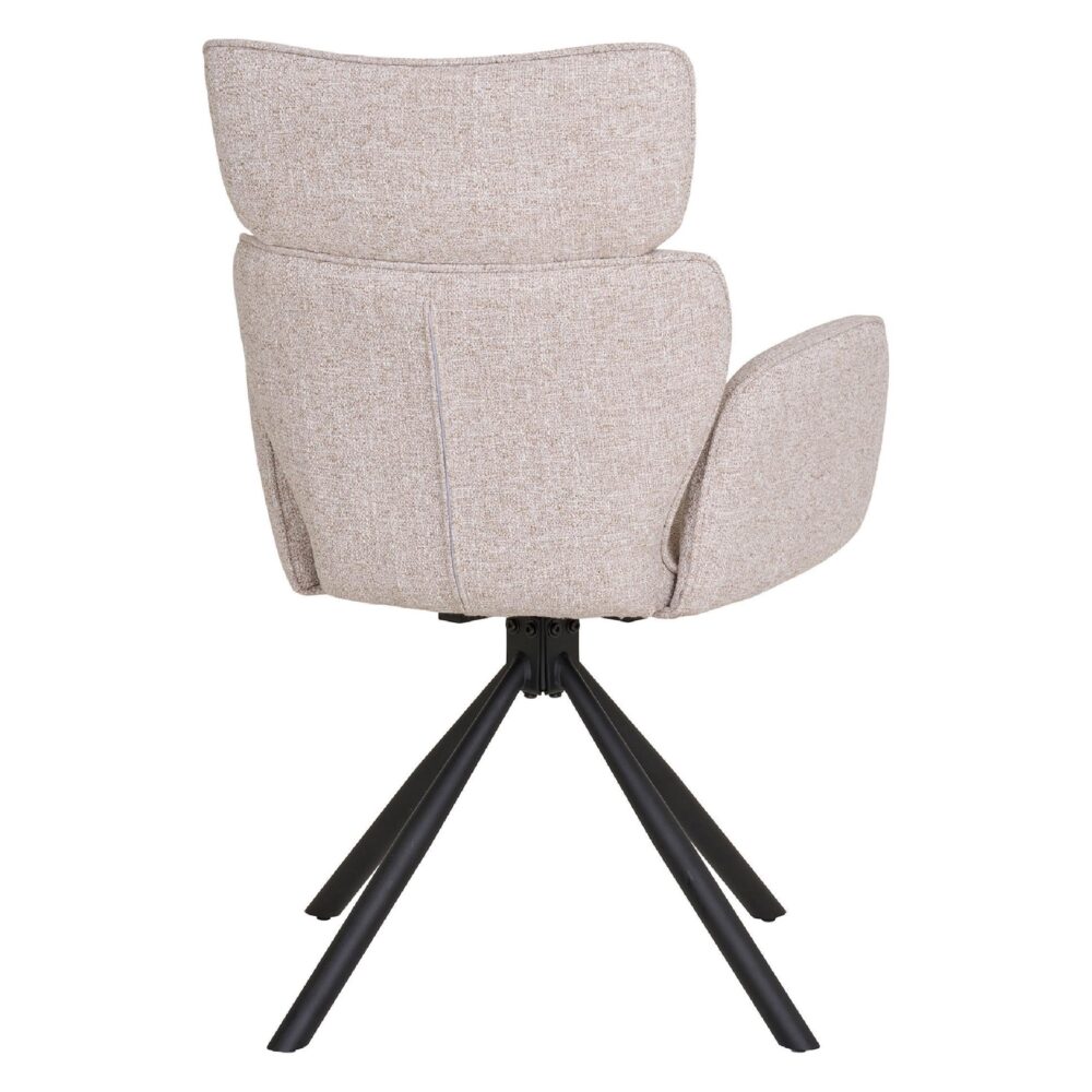 draaibare lichtgrijze eetkamerstoelen set van 2 afbeelding 4