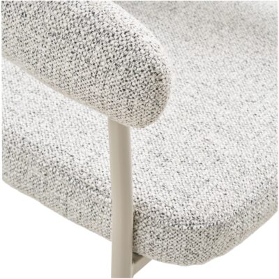 Lena eetkamerstoelen set van 2 stof sand grijs afbeelding 5