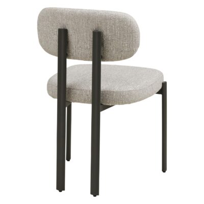 lichtgrijze gestoffeerde eetkamerstoelen set van 2 afbeelding 4