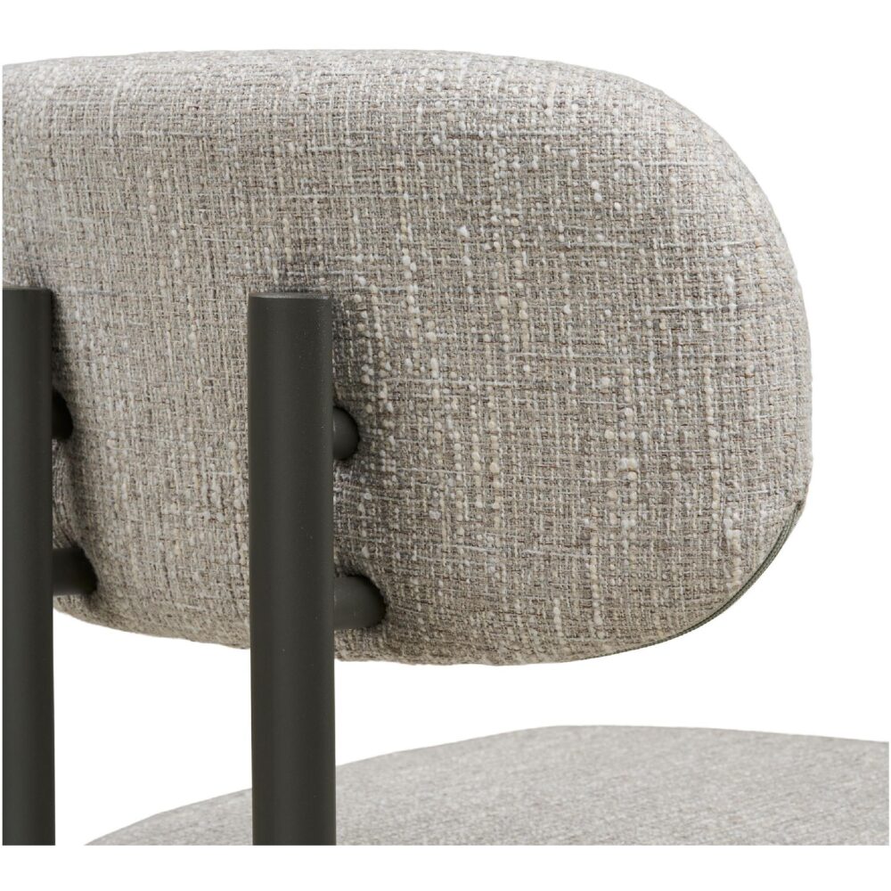 lichtgrijze gestoffeerde eetkamerstoelen set van 2 afbeelding 5