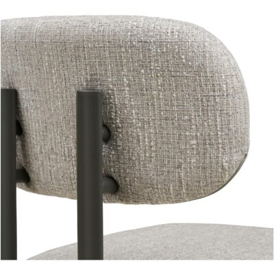 lichtgrijze gestoffeerde eetkamerstoelen set van 2 afbeelding 5