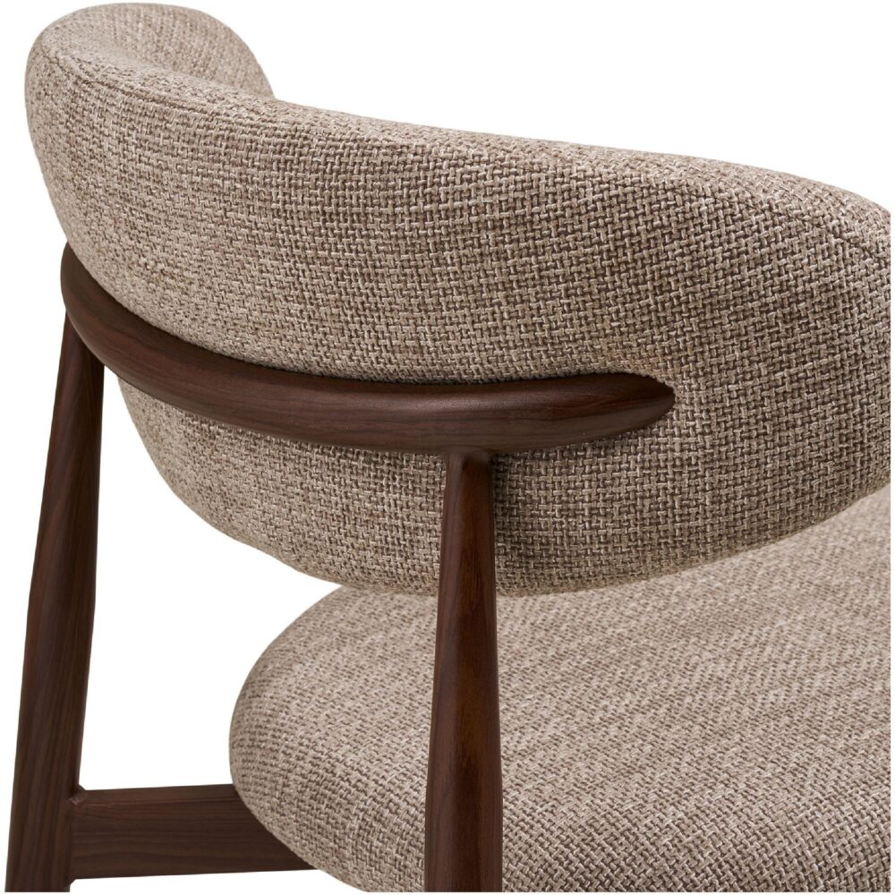 Olan eetkamerstoelen set van 2 walnoot afbeelding 5