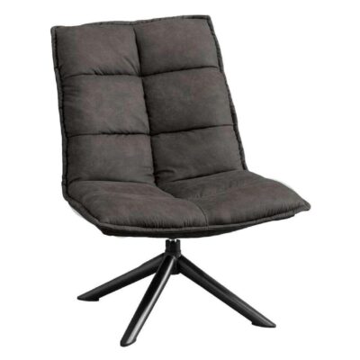 draaifauteuil Liv antraciet microleder afbeelding 2