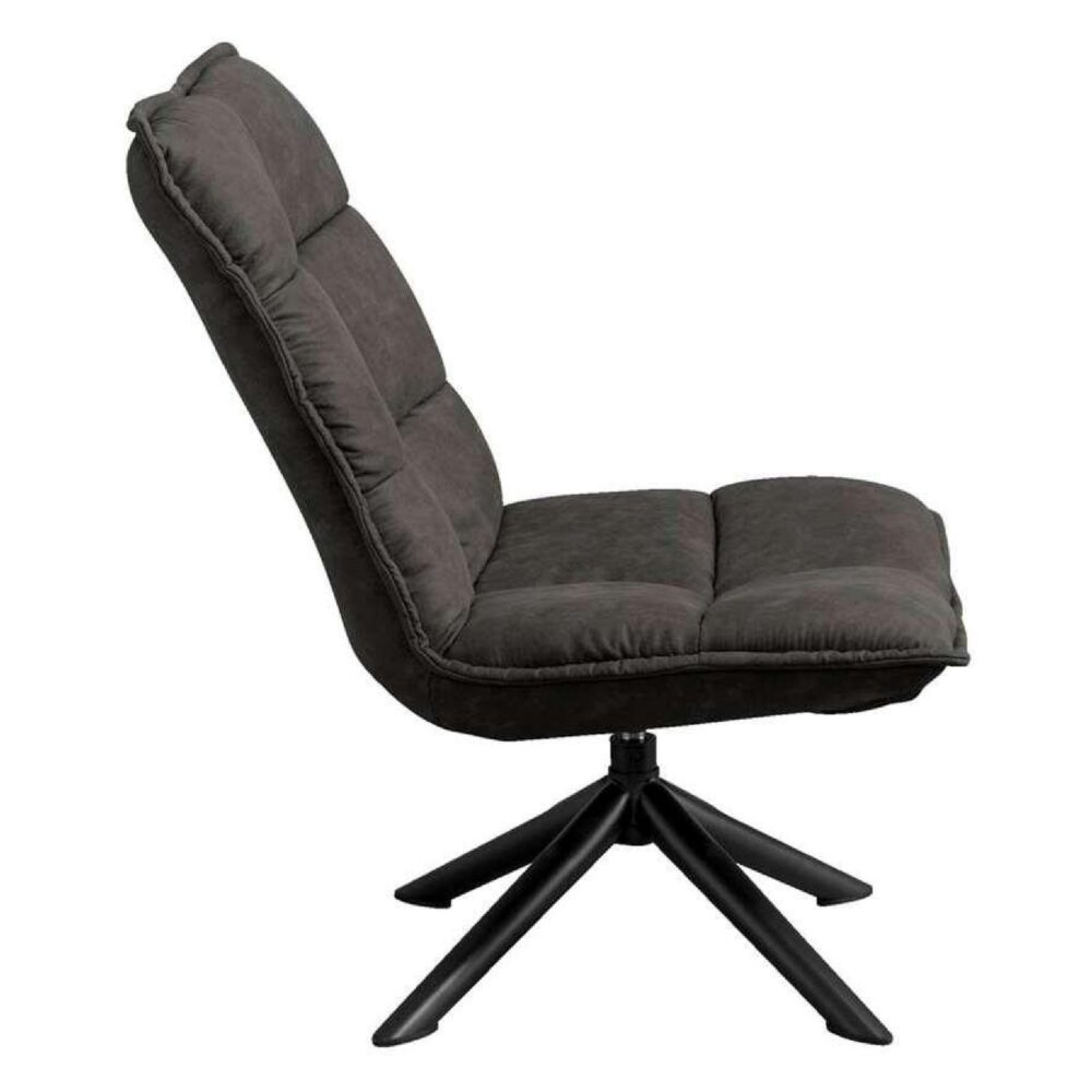 draaifauteuil Liv antraciet microleder afbeelding 4