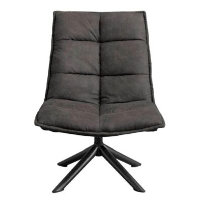 draaifauteuil Liv antraciet microleder afbeelding 5