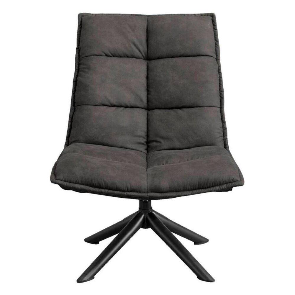 draaifauteuil Liv antraciet microleder afbeelding 1