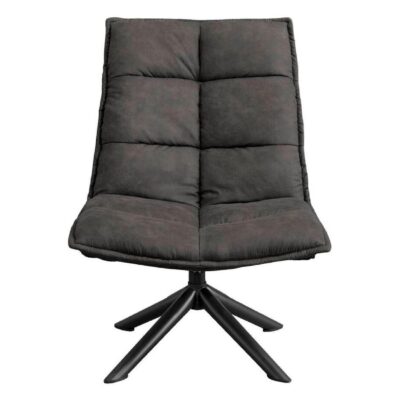 draaifauteuil Liv antraciet microleder afbeelding 1