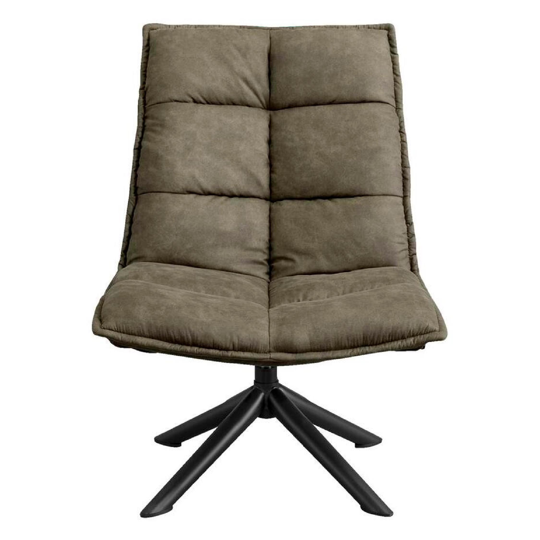 groene draaifauteuil microleder Liv afbeelding 1