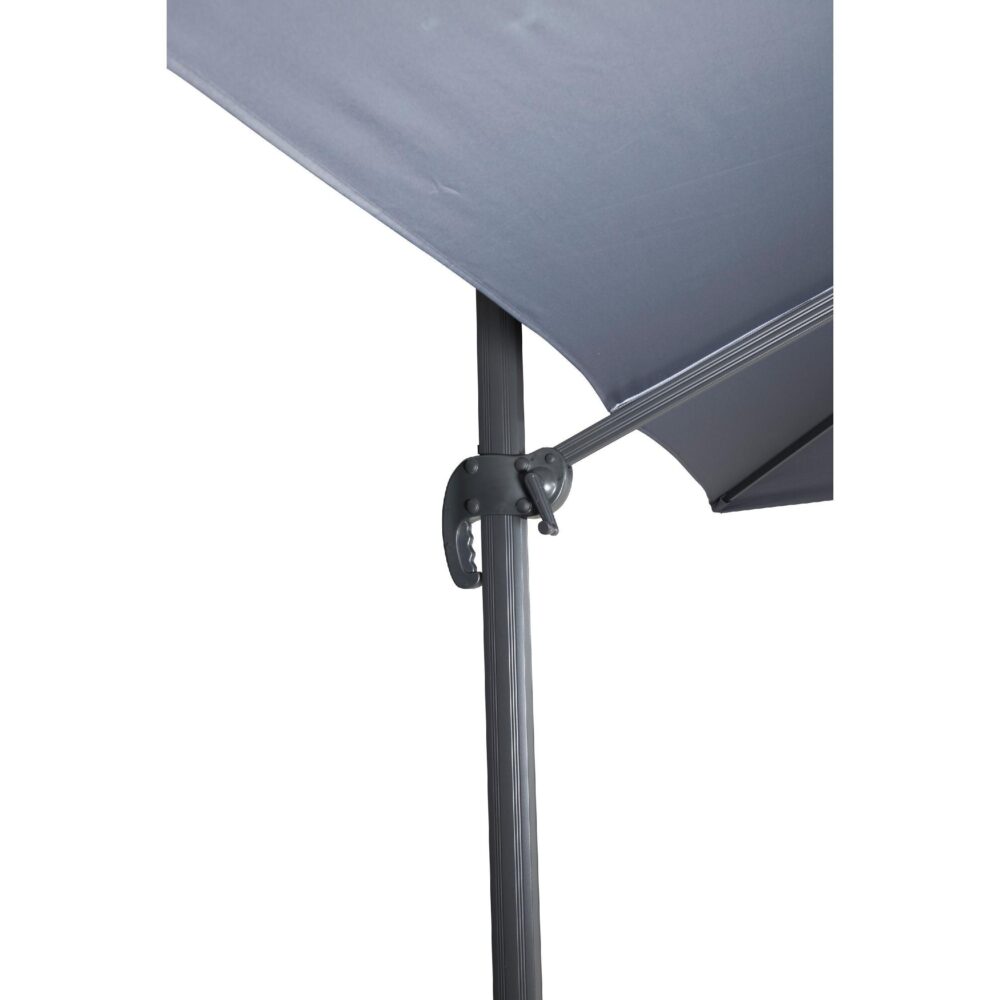 donkergrijze zweefparasol 3x3 meter afbeelding 3