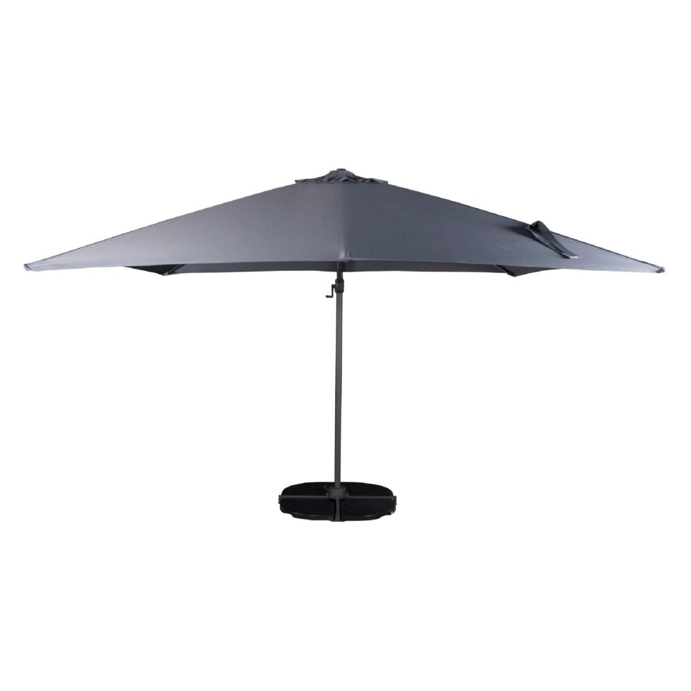 donkergrijze zweefparasol 3x3 meter afbeelding 1