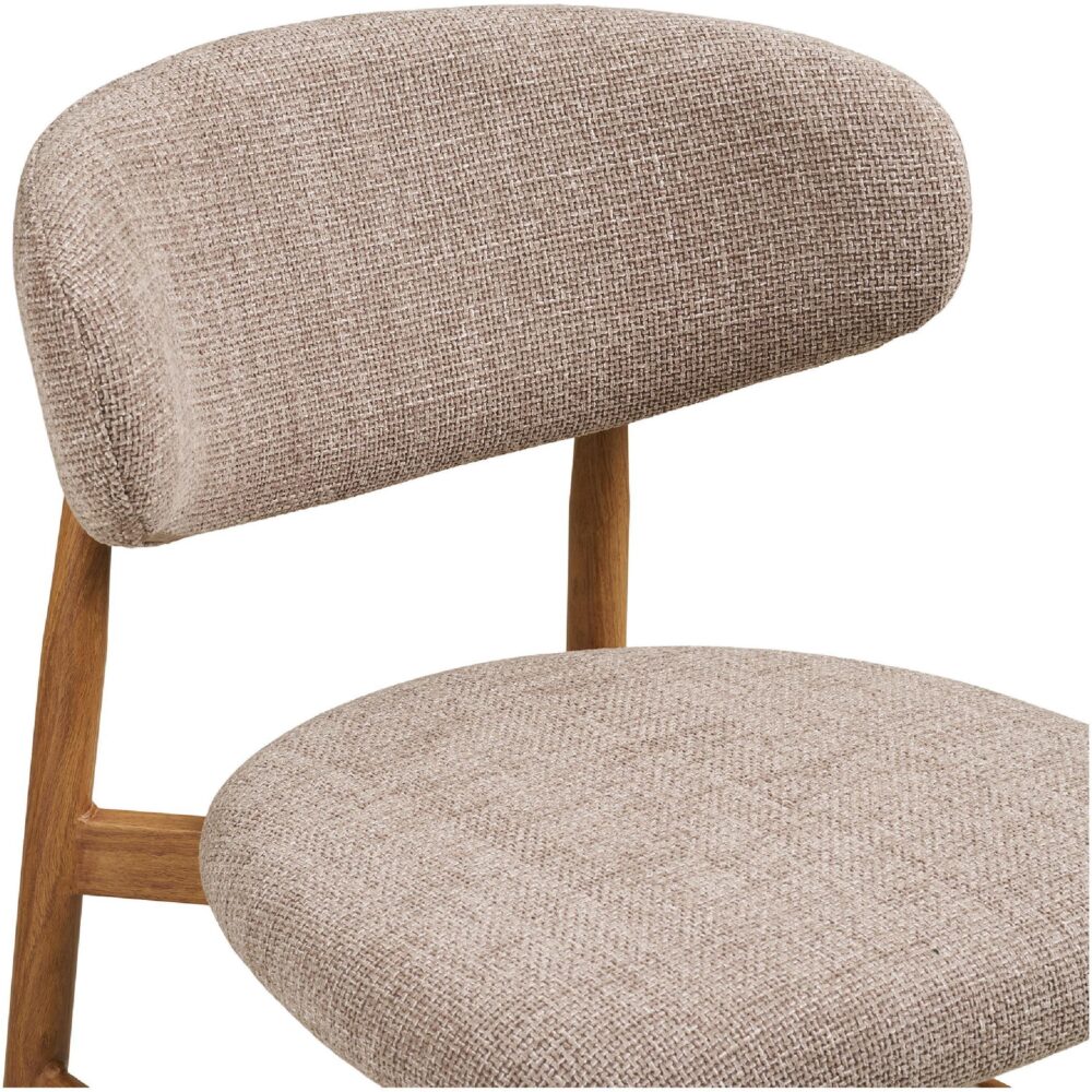 beige barkrukken met rugleuning Olan afbeelding 5