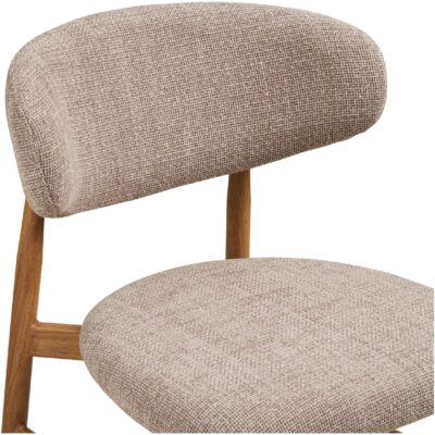 beige barkrukken met rugleuning Olan afbeelding 5