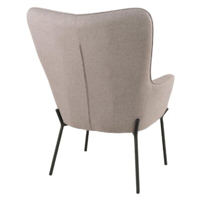 grijze fauteuil met zwarte poten afbeelding 4