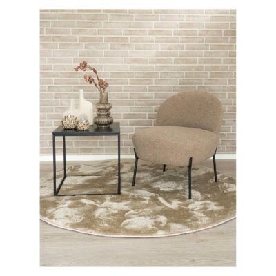 lichtbruine teddy fauteuil afbeelding 5