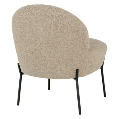 lichtbruine teddy fauteuil afbeelding 4
