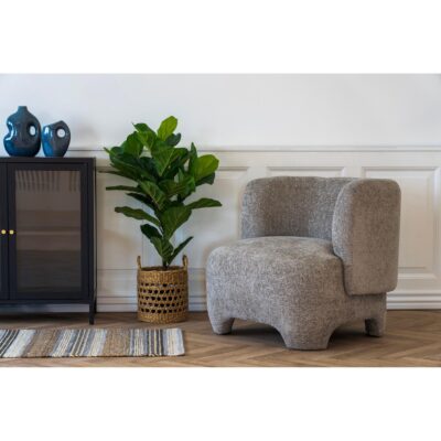 Auri grijze loungestoel fauteuil afbeelding 7