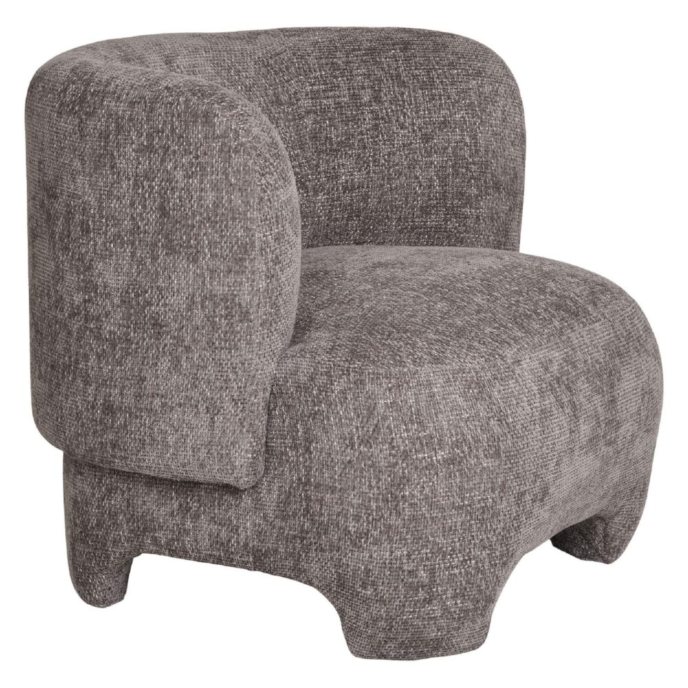 Auri grijze loungestoel fauteuil afbeelding 3