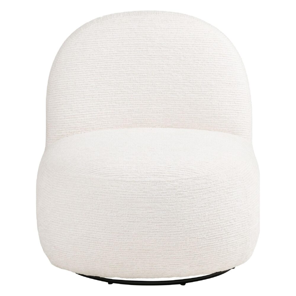 off white draaifauteuil lounge stoel afbeelding 2