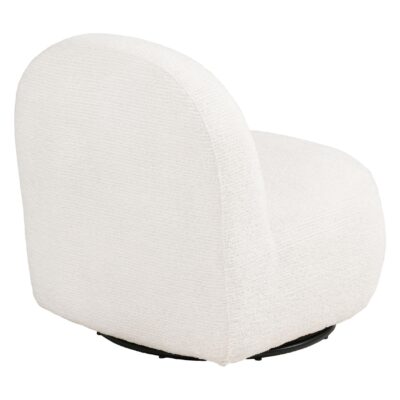 off white draaifauteuil lounge stoel afbeelding 4