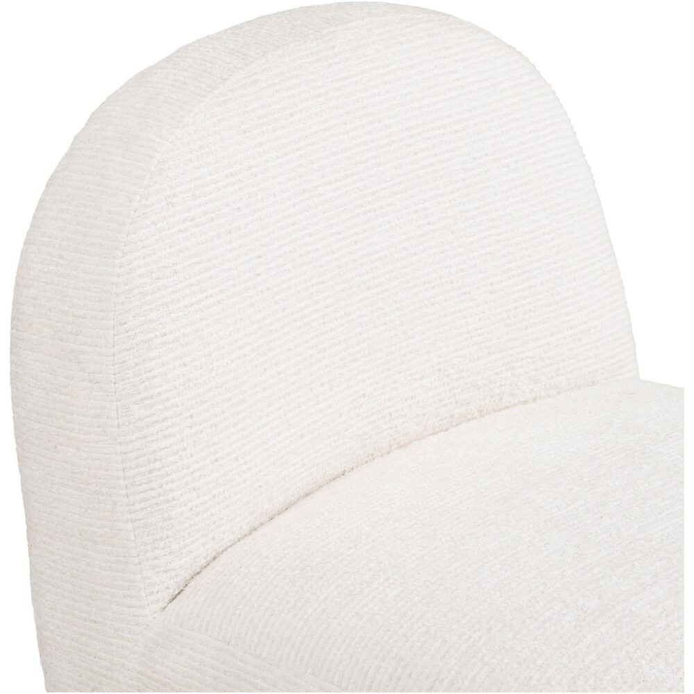 off white draaifauteuil lounge stoel afbeelding 5