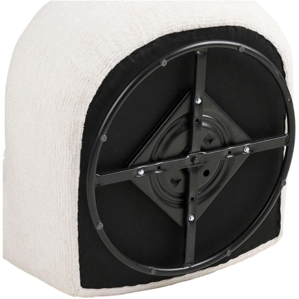 off white draaifauteuil lounge stoel afbeelding 7