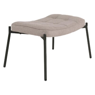 loungestoel met voetenbank grijs afbeelding 3