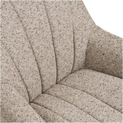 grijze draaifauteuil met zwarte poten afbeelding 5