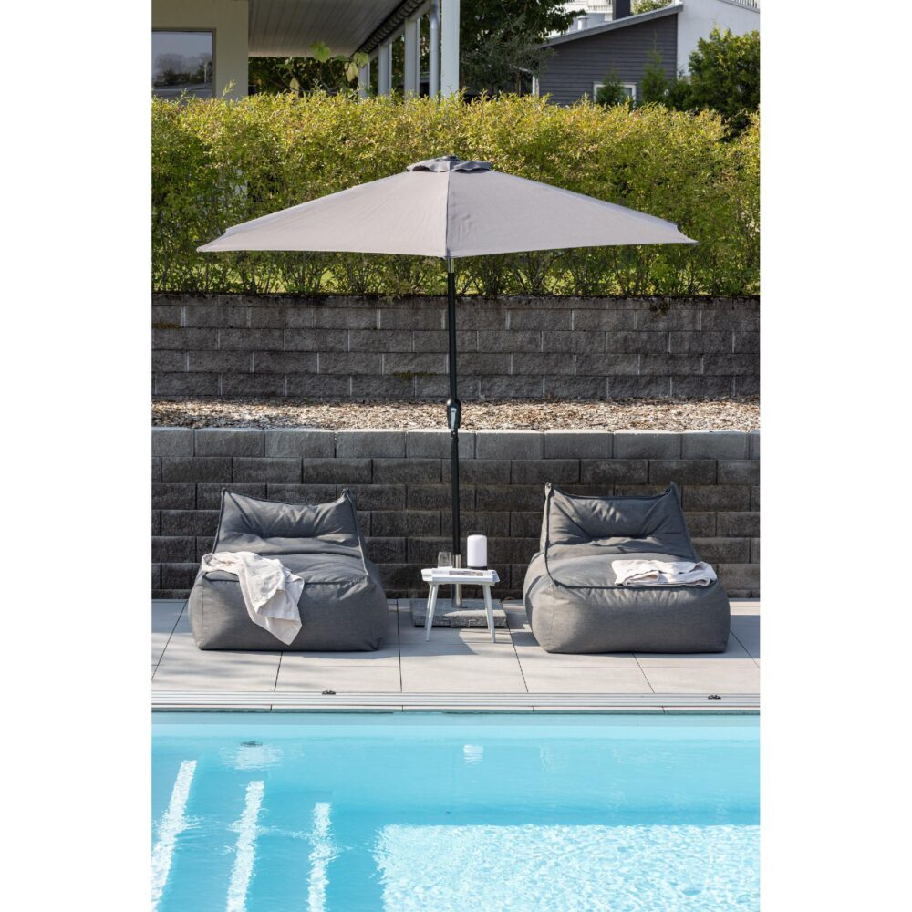 grijze tuinparasol 3 meter afbeelding 8