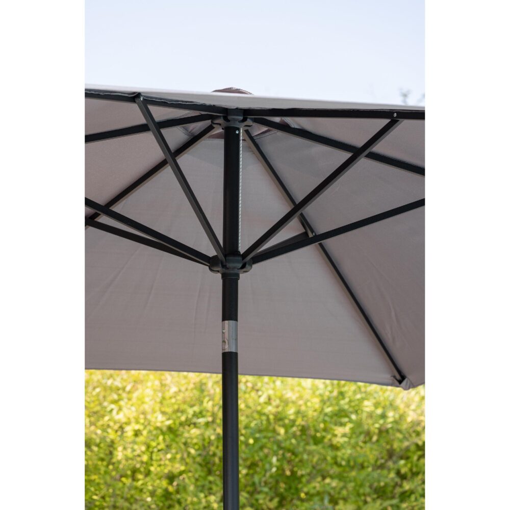 grijze tuinparasol 3 meter afbeelding 12