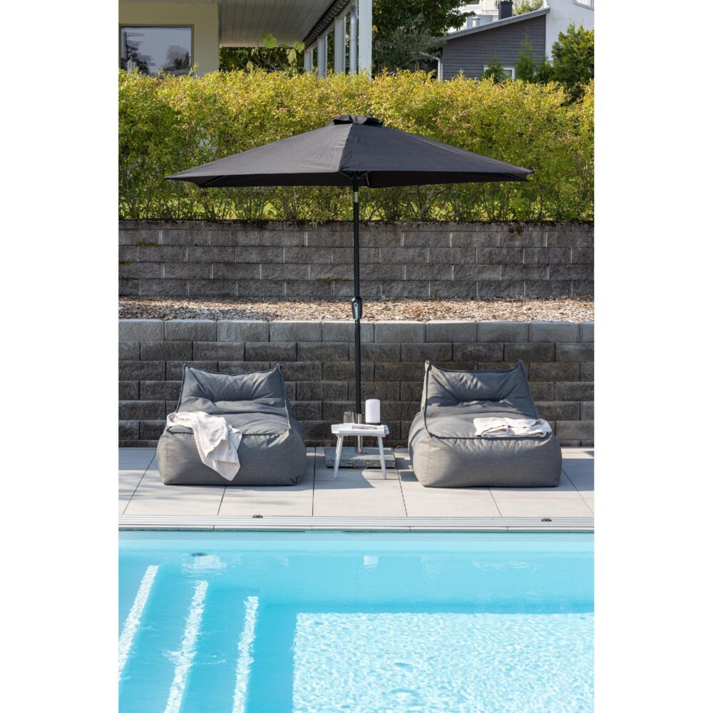 zwarte tuinparasol 3 meter afbeelding 9