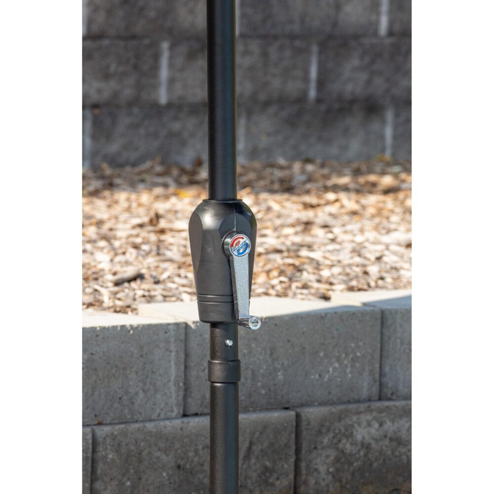 zwarte tuinparasol 3 meter afbeelding 11