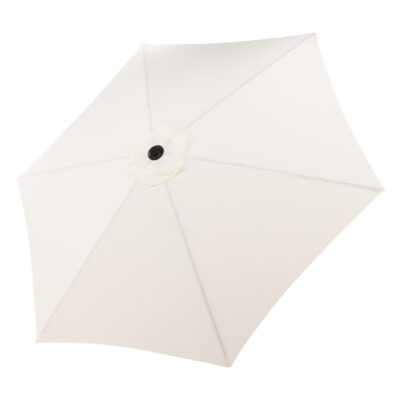 witte tuinparasol 3 meter afbeelding 2