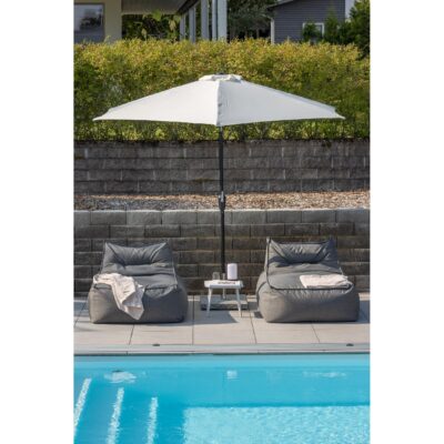witte tuinparasol 3 meter afbeelding 9