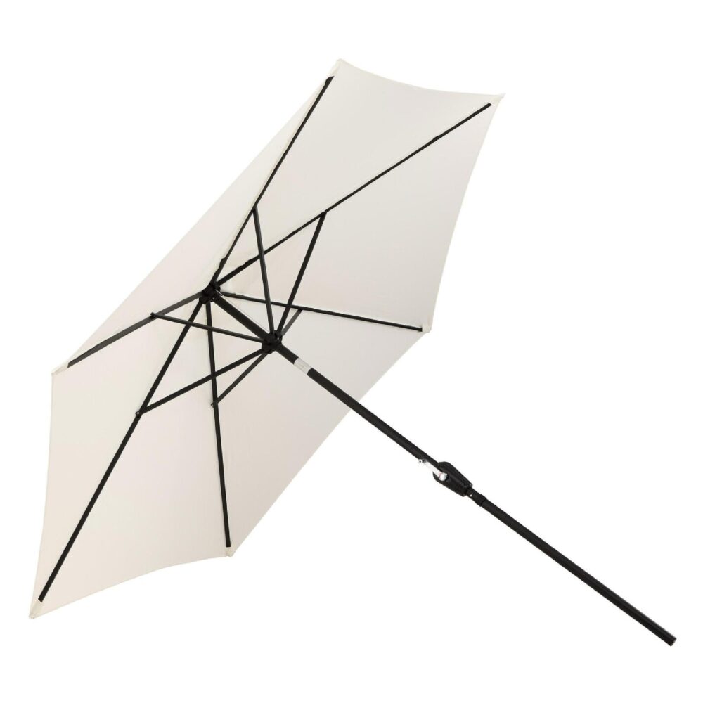 witte tuinparasol 3 meter afbeelding 5