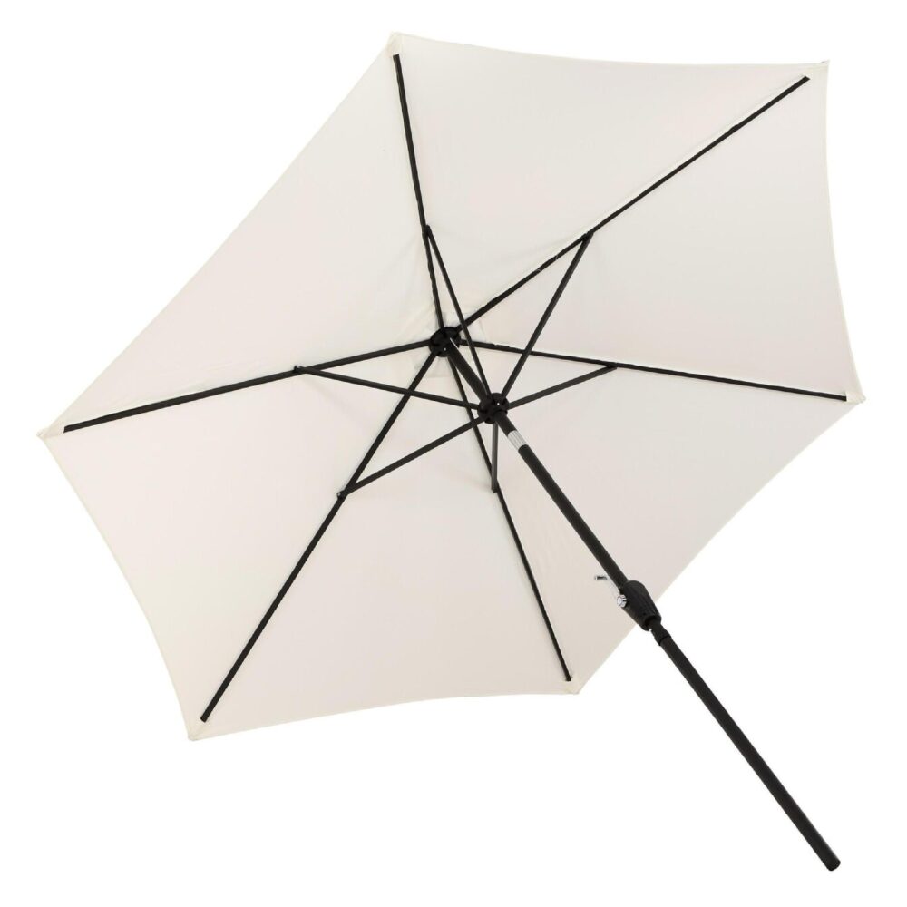 witte tuinparasol 3 meter afbeelding 6