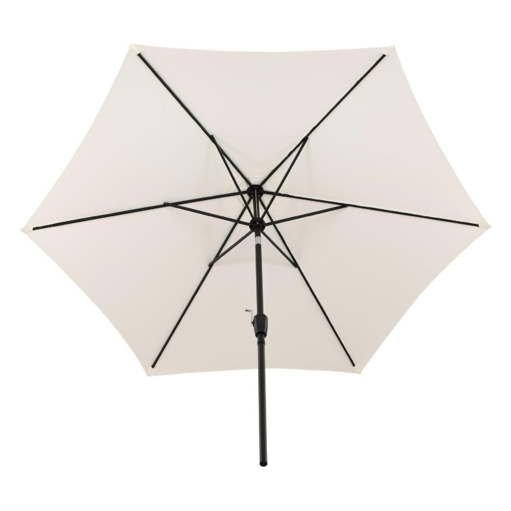 witte tuinparasol 3 meter afbeelding 1